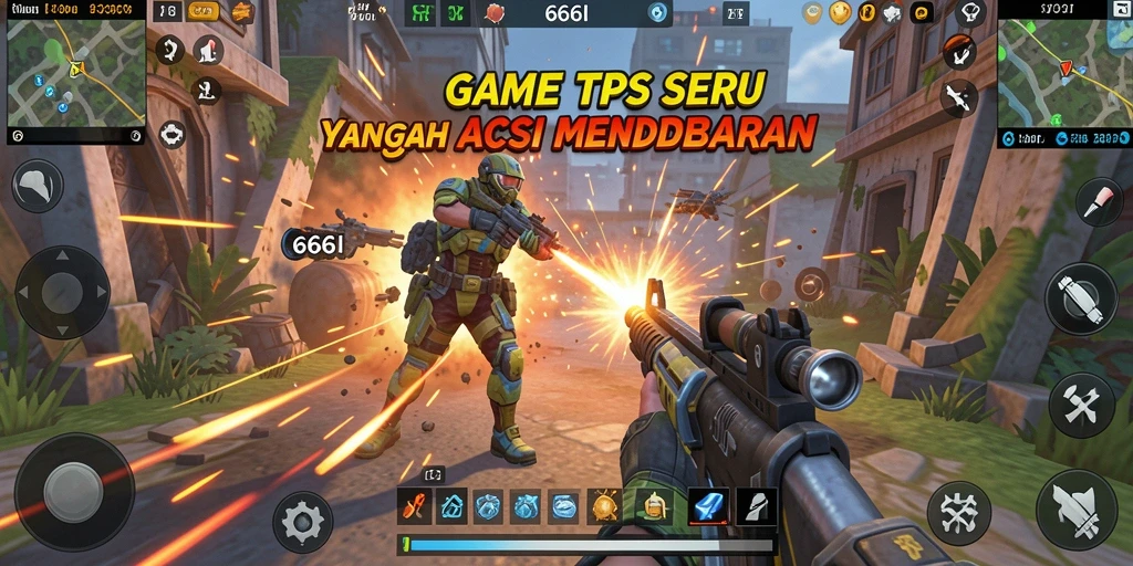 Tampilan gameplay seru dari 666I yang penuh aksi TPS.