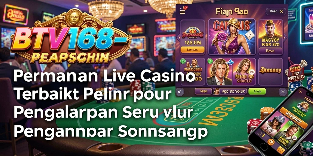 Screenshot gameplay BTV168 menampilkan dealer langsung dan meja permainan yang seru.
