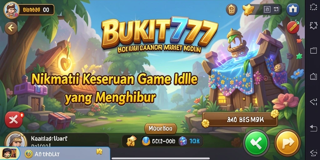 Tampilan gameplay menarik di BUKIT777 dengan elemen elemen Idle.