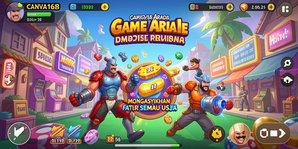 Tampilan gameplay menyenangkan dari CANVA168 yang menantang.