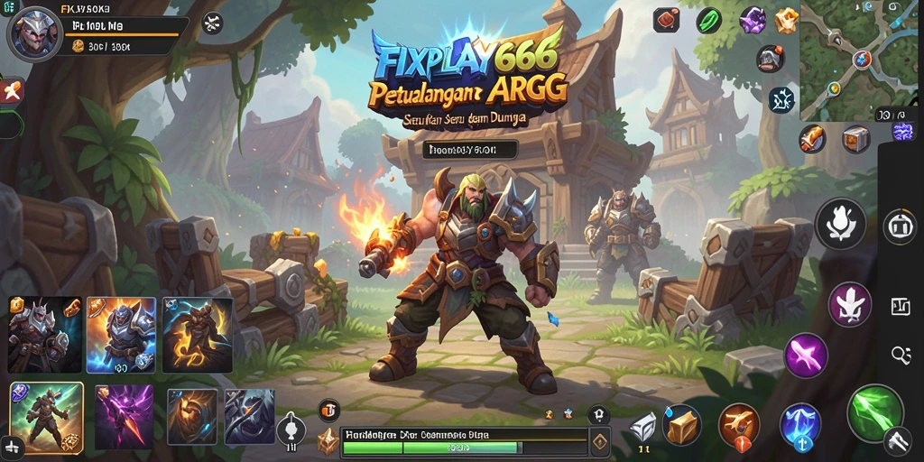 Screenshot menunjukkan aksi pertarungan mendebarkan dalam FIXPLAY666.