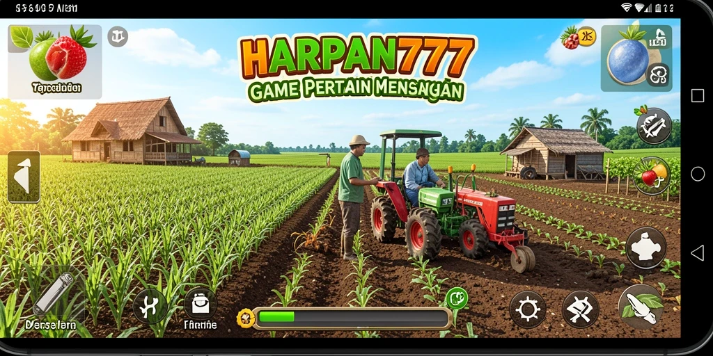 Gameplay seru saat bertani dan merawat tanaman di HARAPAN777.
