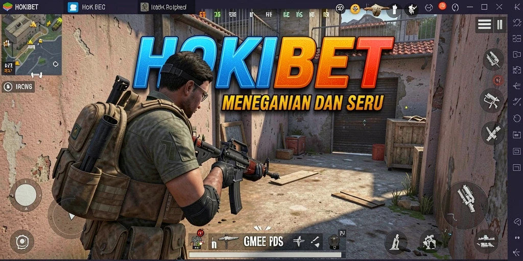Tangkapan layar gameplay HOKIBET menampilkan aksi mendebarkan dalam pertempuran FPS.