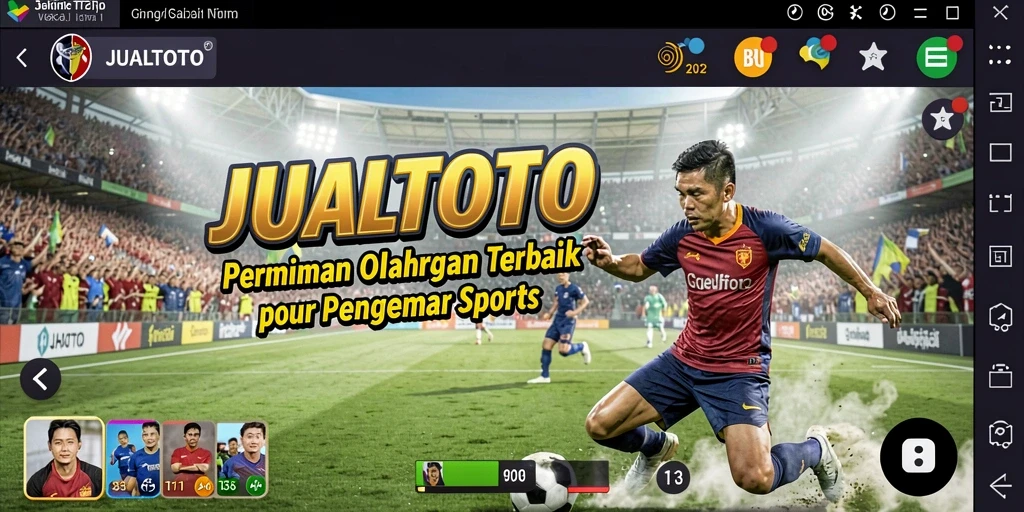 Screenshot JUALTOTO menampilkan gameplay olahraga yang seru dan interaktif.