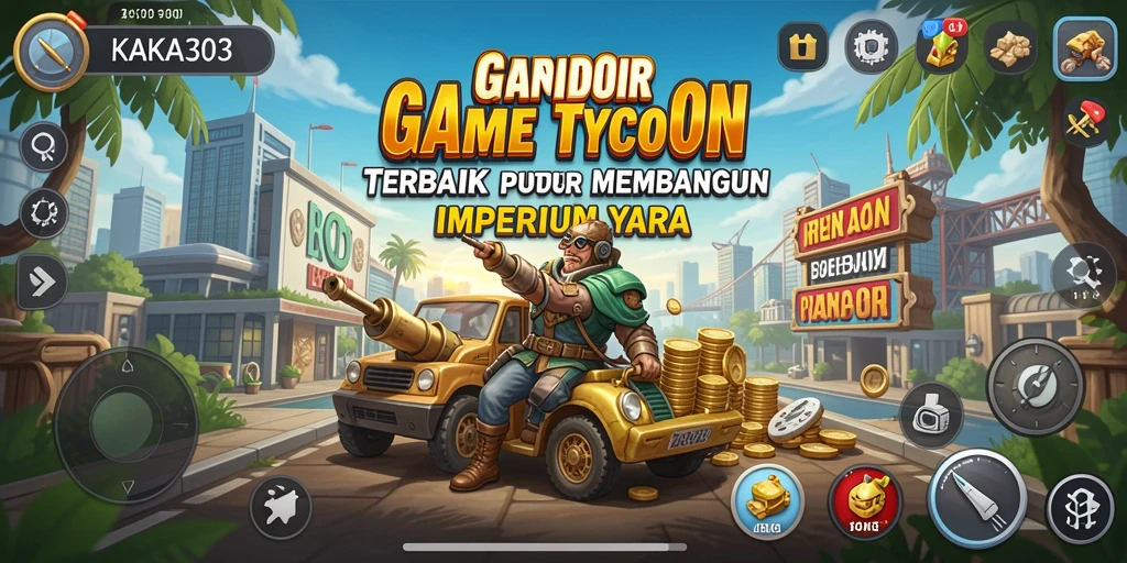 Tampilan gameplay KAKA303 yang menarik dan penuh strategi Tycoon.