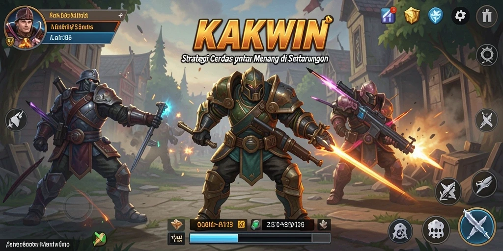 Tampilan gameplay KAKWIN yang intens dan menarik bagi pemain strategi.
