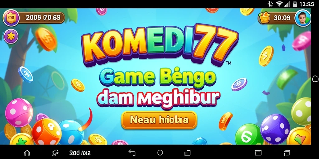 Tangkapan layar gameplay Bingo yang penuh warna dan seru di KOMEDI77.
