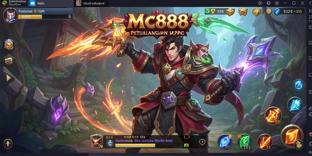 Tampilan gameplay MC888 yang epik dan mendebarkan dalam genre ARPG.