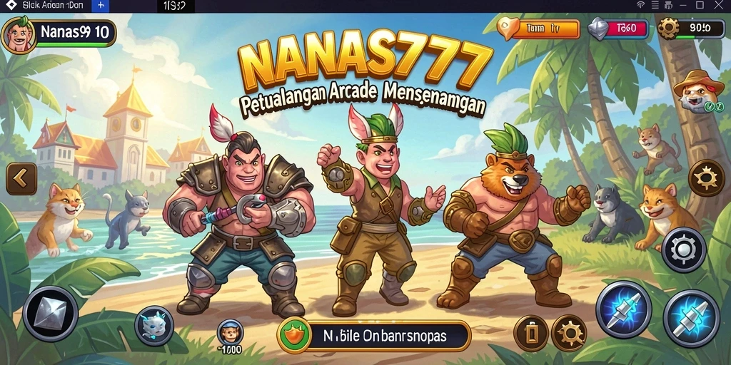 Tampilan menarik NANAS777 dengan gameplay seru dan penuh warna.