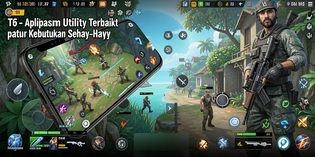 Tampilan antarmuka aplikasi T6 yang intuitif dan user-friendly.