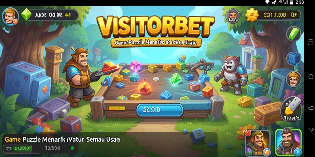 Tampilan gameplay menarik dari VISITORBET dengan tantangan puzzle.