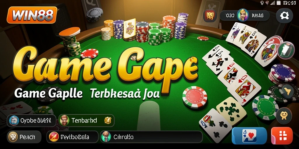 Tampilan gameplay Gaple yang seru dan interaktif.