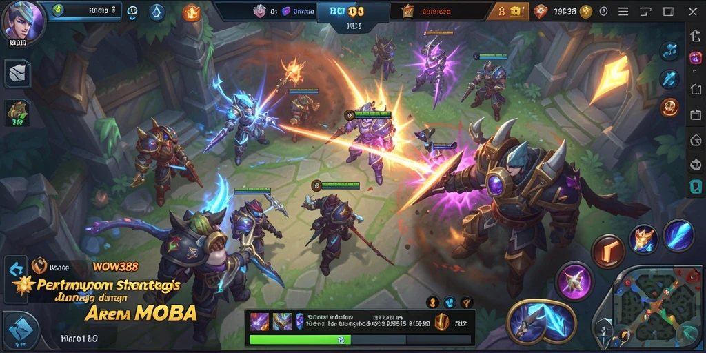 Tampilan seru dari pertarungan tim di WOW388