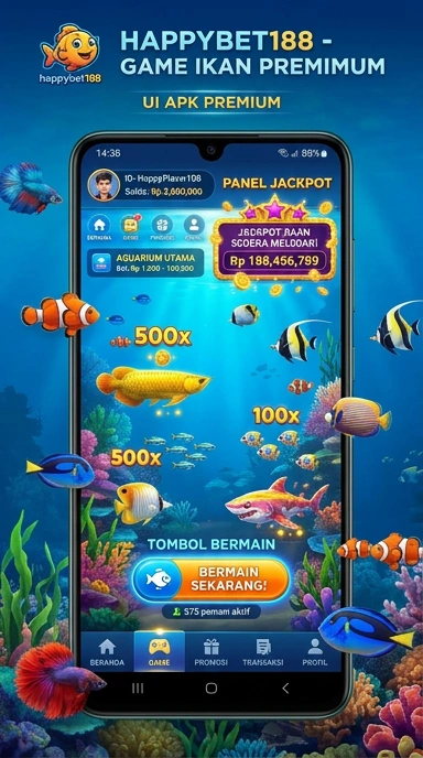 Tampilan antarmuka pengguna happybet188 yang bersih dan modern.